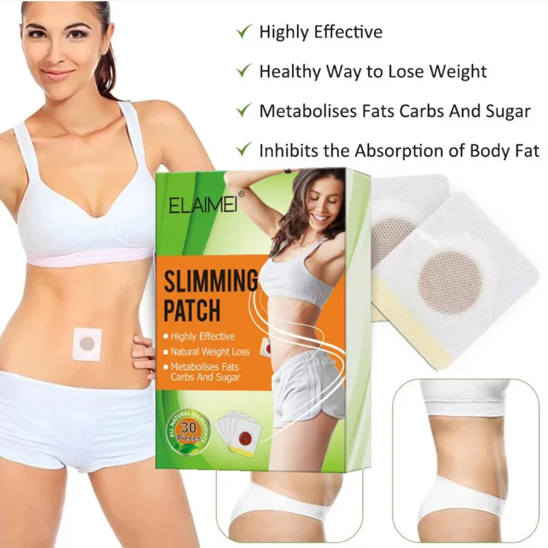 

30pcs Powerful Slimming Products Loss Fat Patch Burning Cellulite Women Men Diet Loss Weight Perilla Detox Slim Belly Sticker