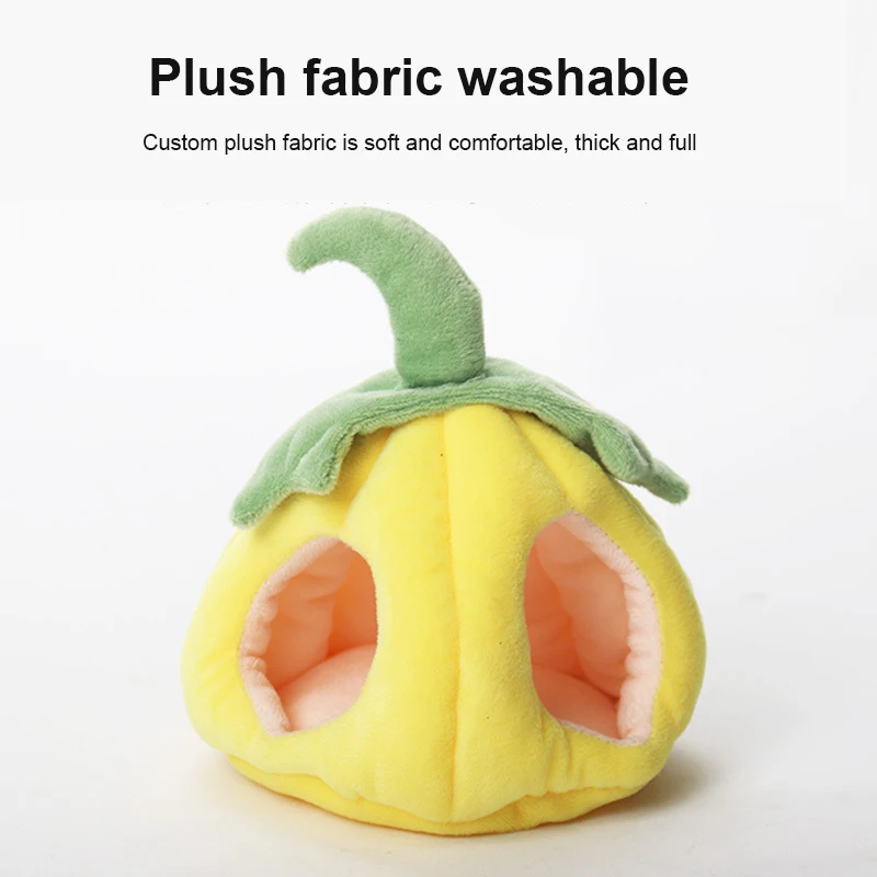 Забавная мягкая подвесная кровать в виде тыквы маленькая домашняя крыса теплая