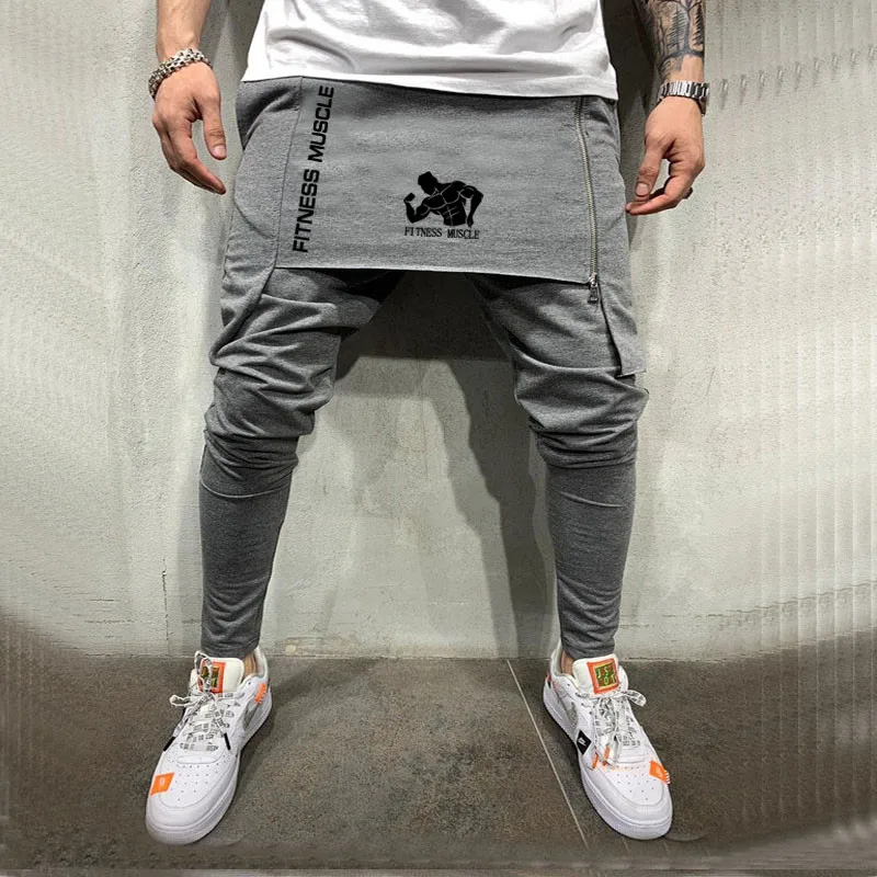 2020 модные мужские Штаны для бега фитнеса повседневные длинные штаны