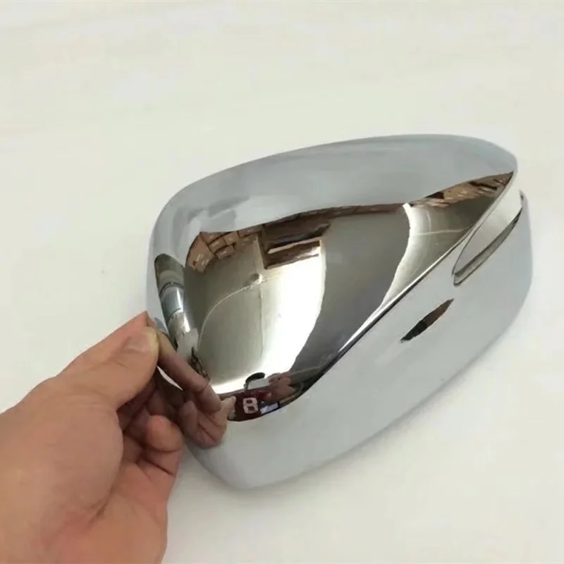 2 шт. L/R яркий серебристый хром зеркало заднего вида декоративное покрытие для Mazda