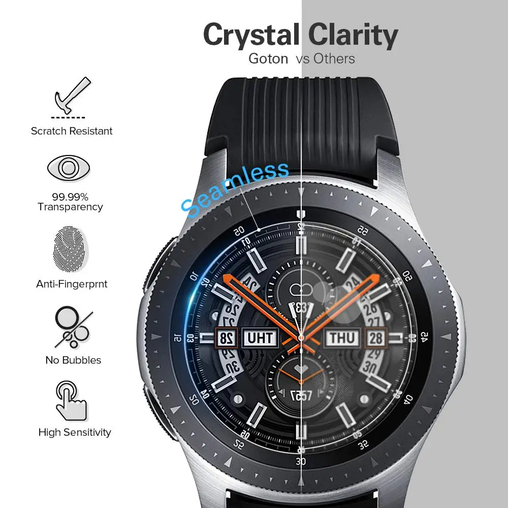 Защита экрана для Samsung Gear S3 Frontier/S2/Sport 9H 2.5D закаленная пленка Galaxy Watch 46 мм/42 мм/3 45 мм