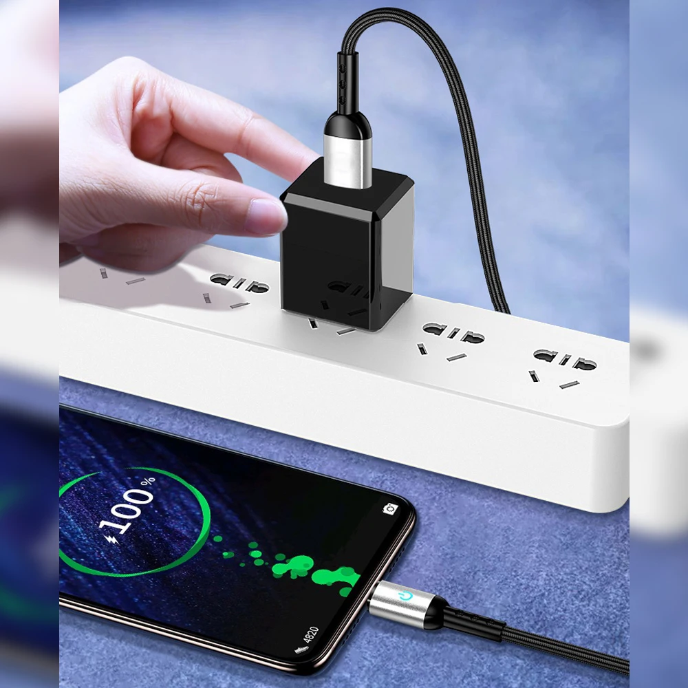 FONKEN Тип USB C зарядный кабель 1 2 м 3A быстро Зарядное устройство док-станция с для