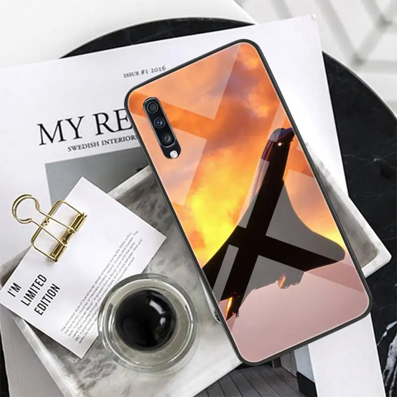 

Airplane Phone Case For Xiaomi Mi 6 8 8Lite For Redmi 6 Note7 5 Phone Case Glass