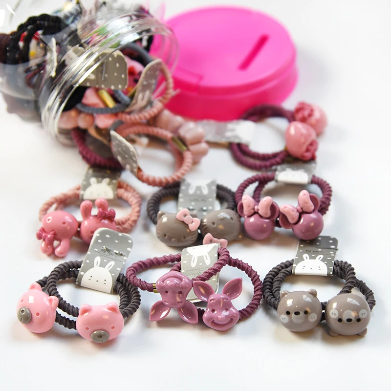 20/24 шт./компл. Подарочная коробка для девочек детские милые эластичные резинки