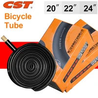 1pc cst bicycle inner tube for 20 22 24x1 38 18 folding bike presta schrader valve 48l mtb cycling tubes butyl rubber tires