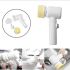 5 в 1 ручная электрическая щетка для чистки ванной комнаты, туалета и ванны, щетки, тряпки, щетка для мытья кухни, инструменты для домашней уборки, Прямая поставка