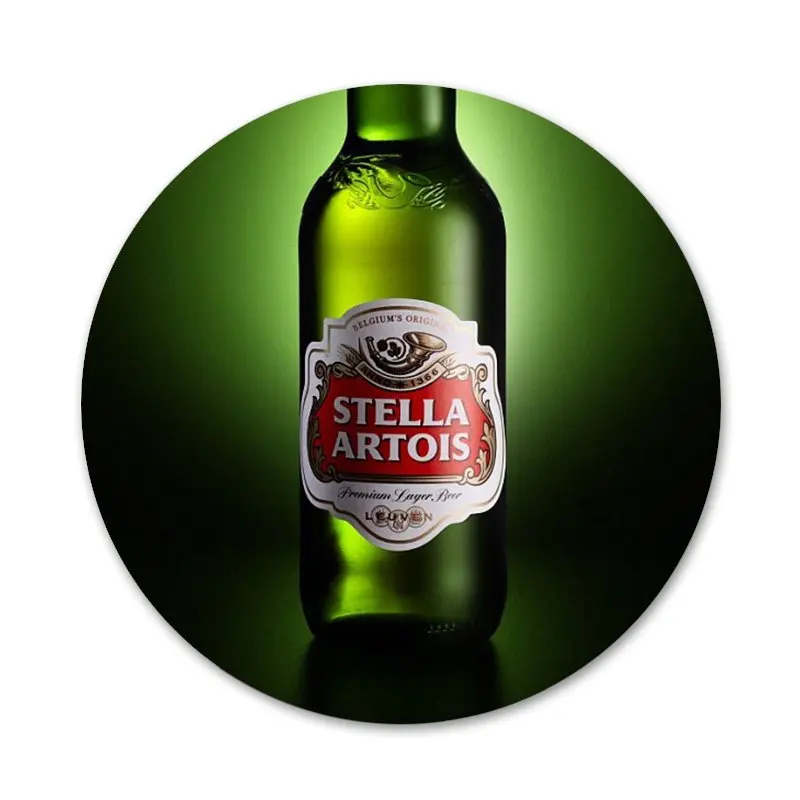 58mm Stella Artois Beer Logo Poster Icons Pins Badge Decoration Brooches Metal Badges For Clothes Backpack | Дом и сад