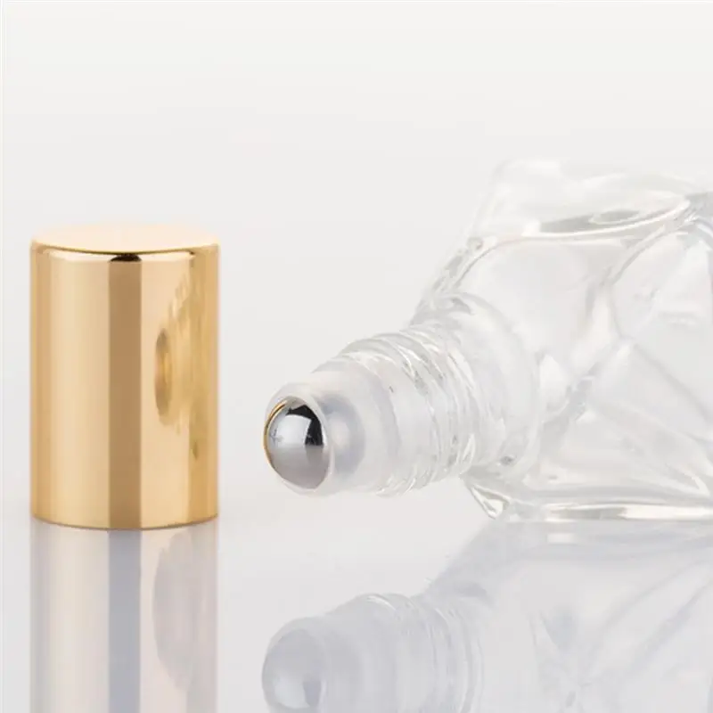 

8Pcs/Set 5ml Glass Essential Oil Bottle Rolling Bottles Perfume Bottle Empty Bottles Subpackaging Bottles with Lid