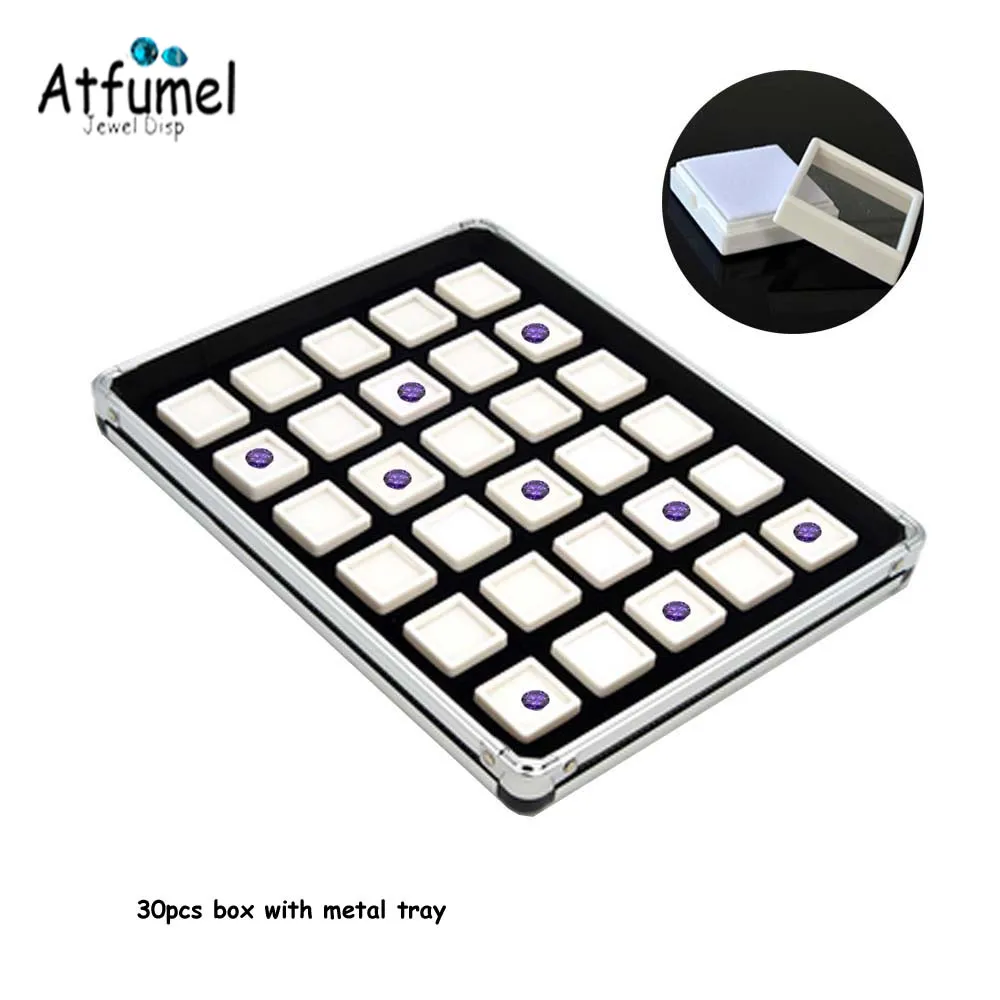 Металлический органайзер для ювелирных изделий с бриллиантами поднос вставкой