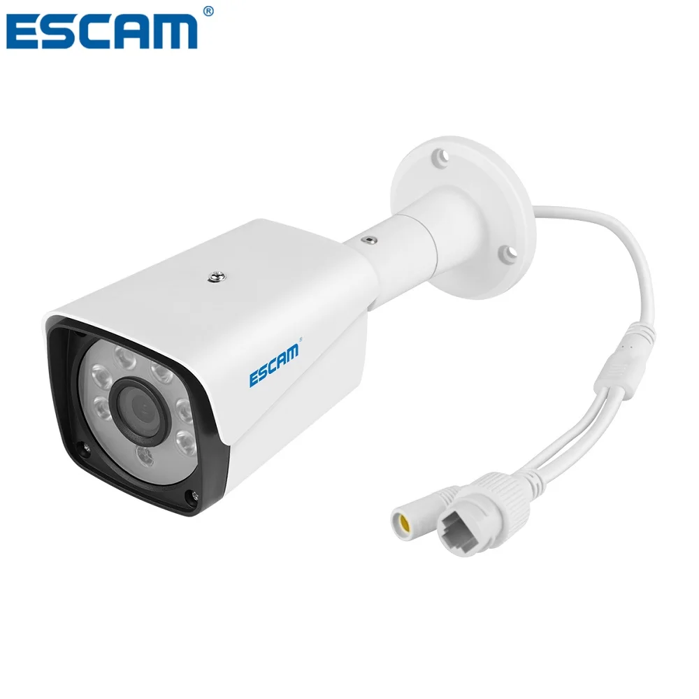 NEWEST ESCAM QH002 HD 2MP IP Camera ONVIF H.265 P2P Outdoor Waterproof IR Bullet With Smart Analysis Function Surveillance | Безопасность
