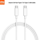 Оригинальный кабель Xiaomi Type C-Type C 3A PD Quick Charge Dual Type-C Line для Mi 10T 10U 10 Pro Xiaomi Pro Notebook Redmibook