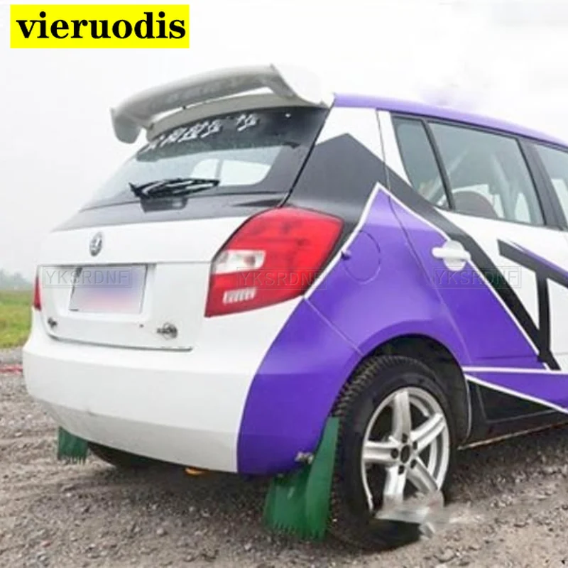 

Стайлинг автомобиля, неокрашенный праймер из АБС-пластика, задний спойлер для багажника, губ, крыла, заднего спойлера для skoda fabia 2006-2017