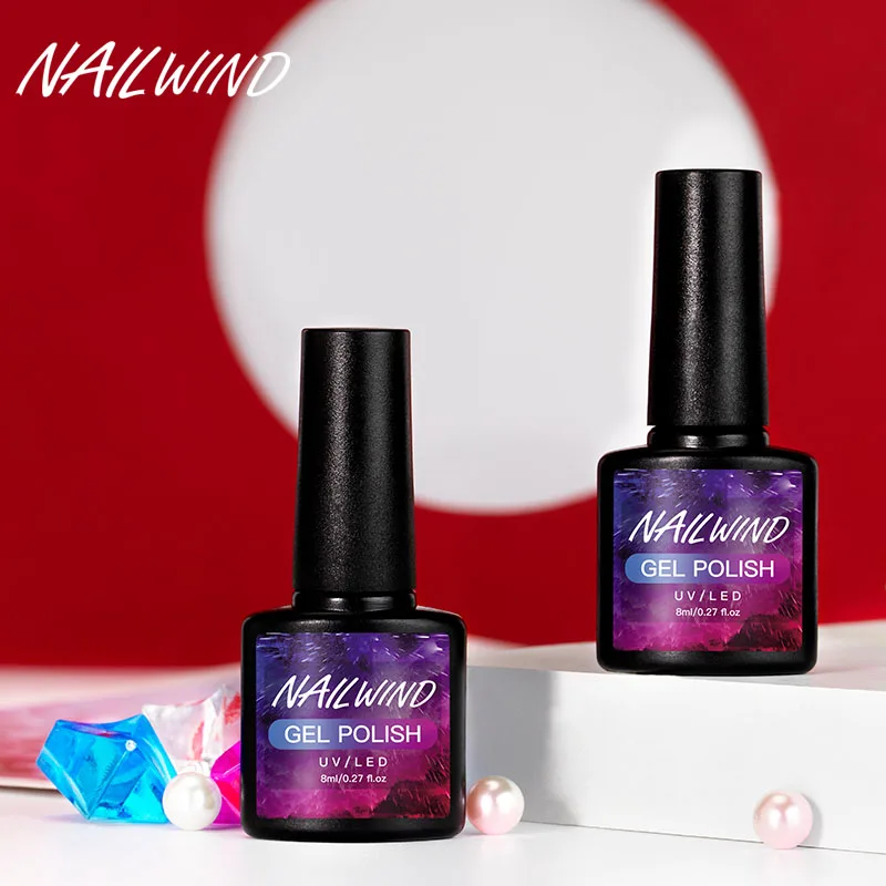 Гель Nailwind лак для ногтей 8 мл маникюрный набор УФ светодиодный гель дизайн основа
