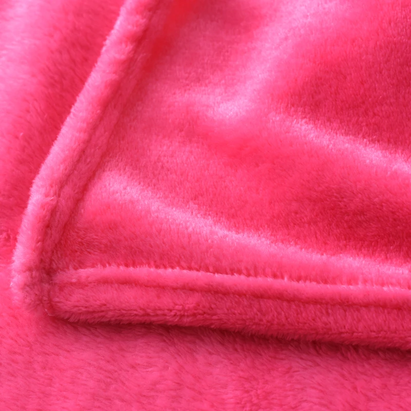 Home Textile Flannel Blanket Super Warm Soft Blankets Throw on Sofa/Bed/Plane Travel Patchwork Solid Bedspread Winter Brick Red | Дом и сад