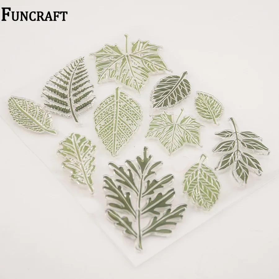 1 лист веток листья прозрачные резиновые штампы для скрапбукинга открытки