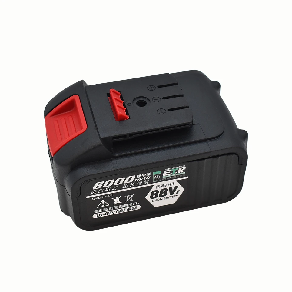 

2021 Rechargeable Battery 88V 8.0Ah Lithium-Ion Series Cordless Drill/Saw/Screwdriver/Wrench/Angle Grinder Brushless Power Tools