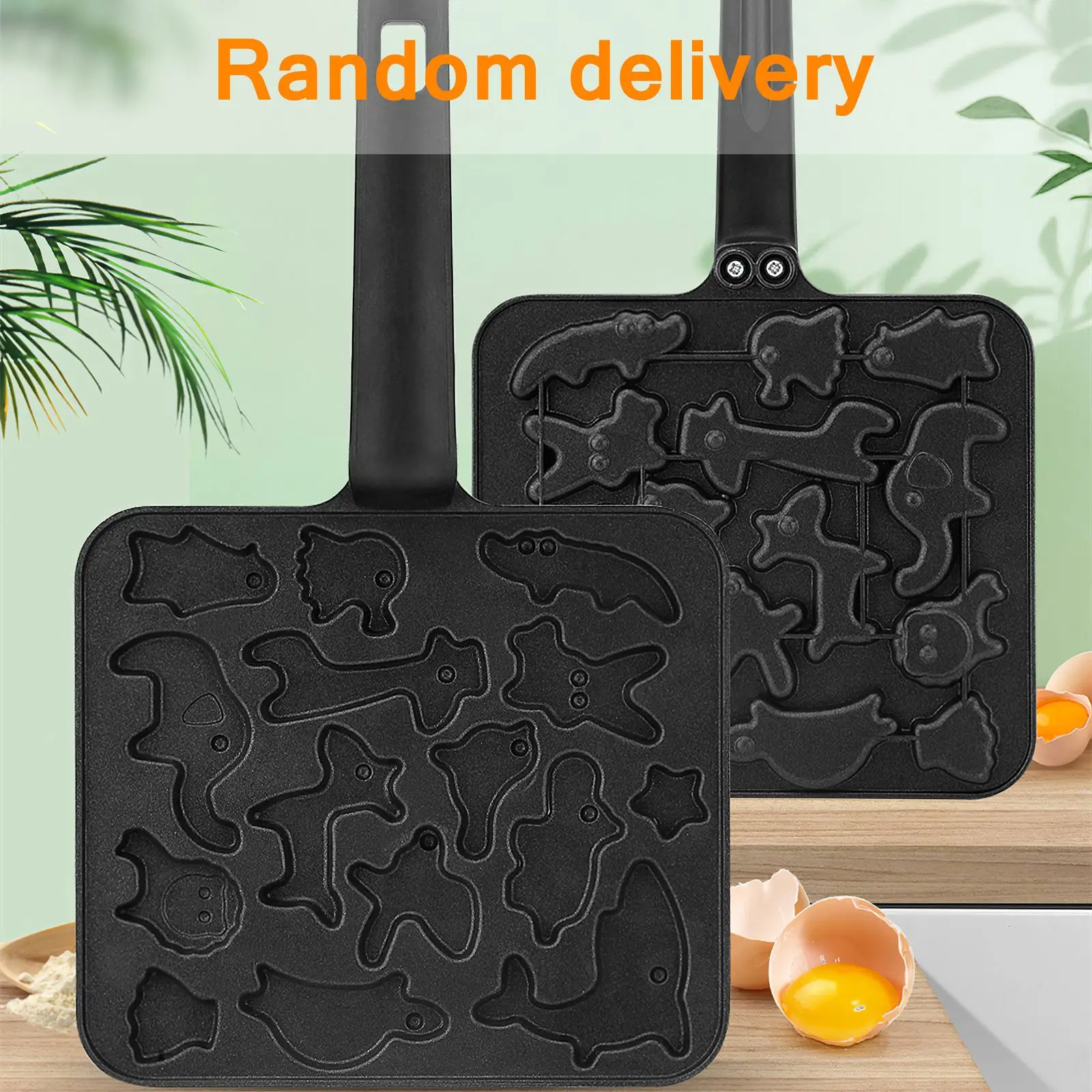 

Универсальная сковорода для печенья, антипригарная сковорода для выпечки с множеством мультяшных отверстий, сковорода для завтрака