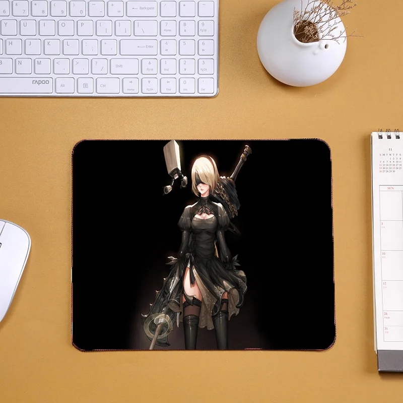 

Game Mousepad NieR:Automata Hot Popular Gaming Mouse Pad Mat A2 2B 9S YoRHa Mini Pc Game Gaming Table Desktop Mats