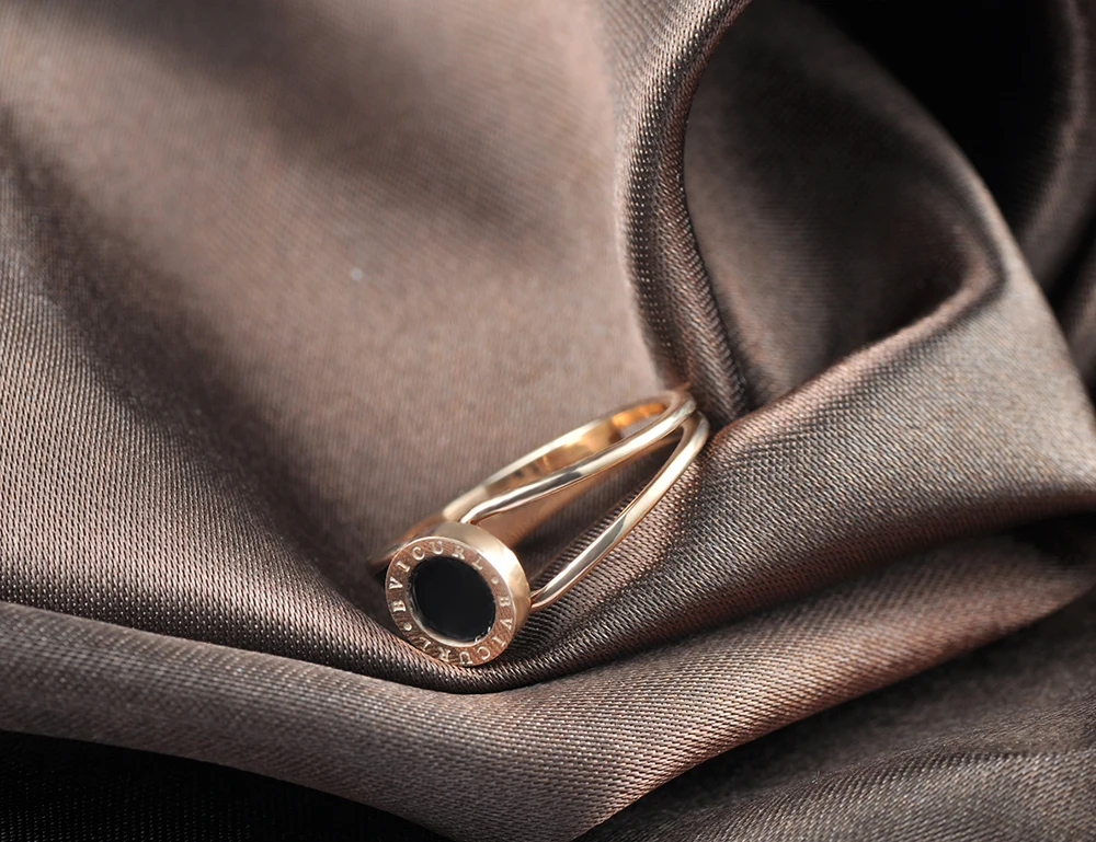 Классическое ювелирное изделие Lokaer из нержавеющей стали и акрила кольца с