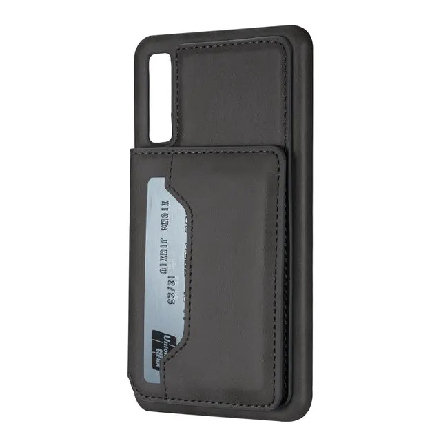 Gray case Чехол-бумажник с отделением для карт для samsung Galaxy A70, чехол-книжка для samsung A50, чехол-книжка Etui для samsung Galaxy A50, чехол A 50 A7 A7 - Цвет: Gray case