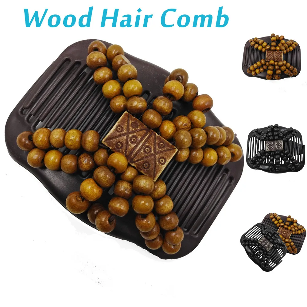 Аксессуары для волос женщин заколки из бисера эластичные гребни двойная