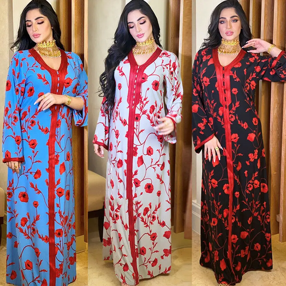 ИД Мубарак кимоно кафтан цзилбаб халат мусульманская абайя женское длинное платье исламское арабское марокканское искусственная Паранджа...