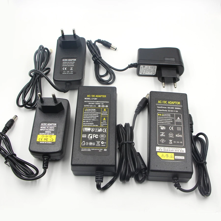 AC100V 240V для DC5V 12V 24V 2A 5A 8A 10A Питание адаптер трансформатор Зарядное устройство