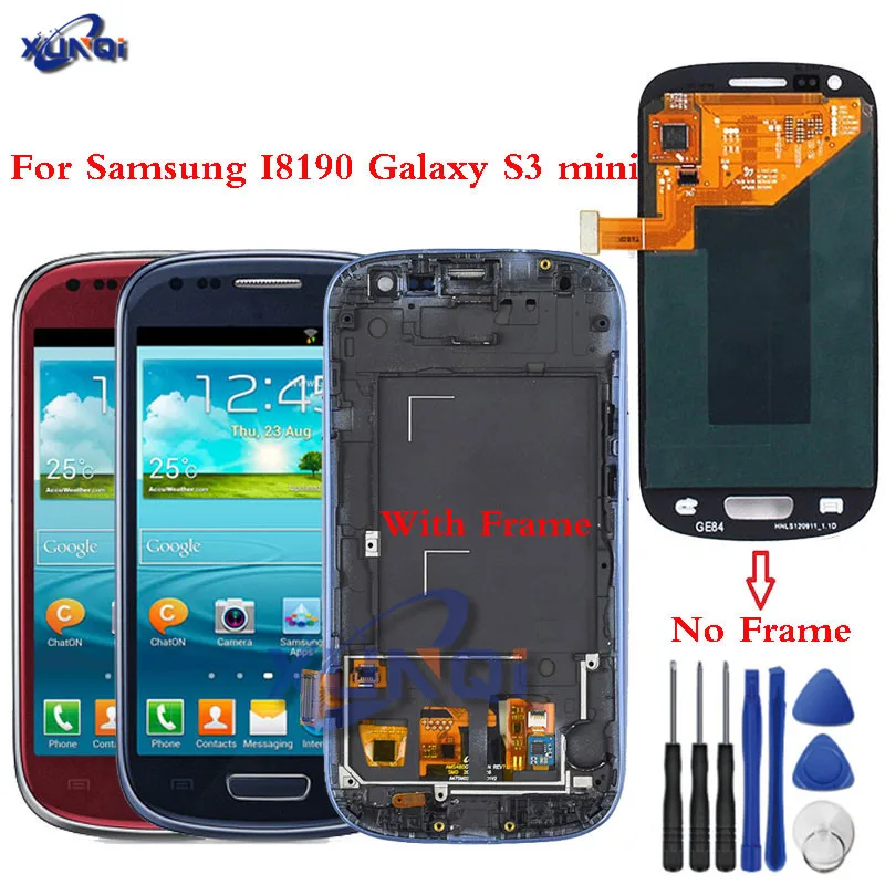 ЖК дисплей для Samsung Galaxy S3 Mini сенсорный экран I8190 i8195 i8200 в сборе запасные части S3Mini