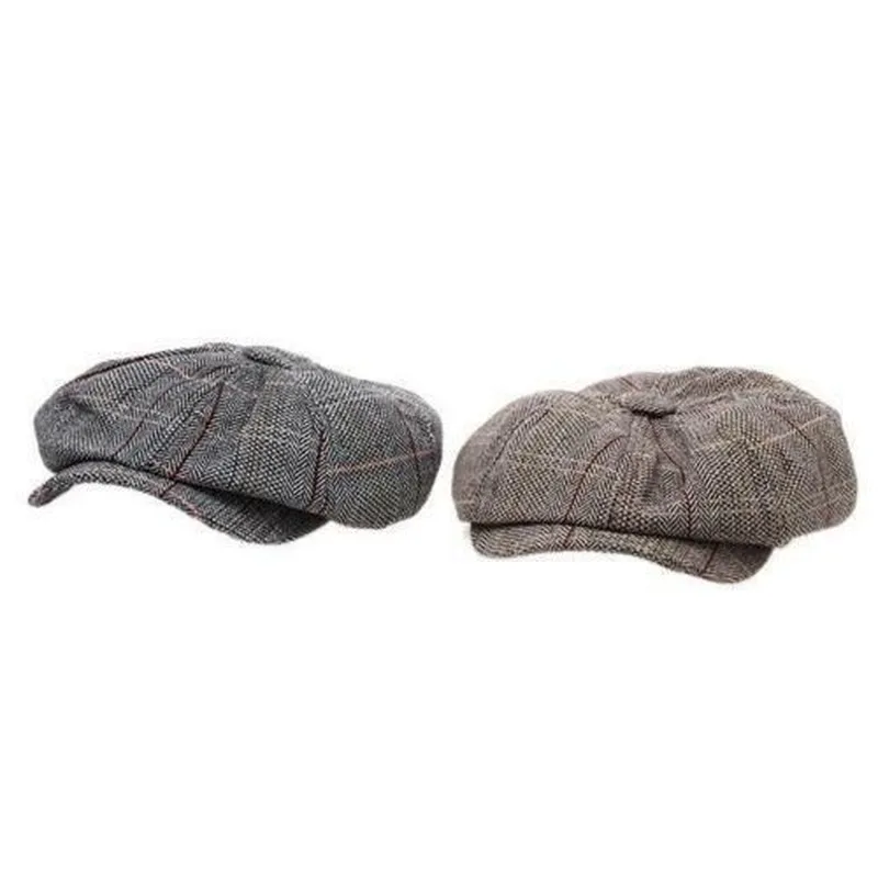 

Universal Fashion Unsiex Peaky Blinders Baker Boys Tweed Newsboy Hat Gatsby Flat Cap Men's Outdoors