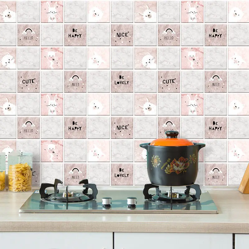 Wallpaper Waterproof Anti Greasy Self Adhesive Film Panels PVC Decoration Vinyl Renovation For Kitchen Desk Wall Stickers Decals |