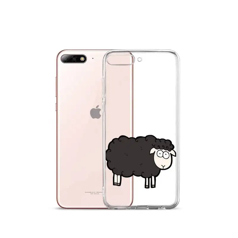 

sheep Phone Case Transparent Clear for iPhone 11 12 mini pro XS MAX 7 8 6 6S Plus X 5S SE 2020 XR