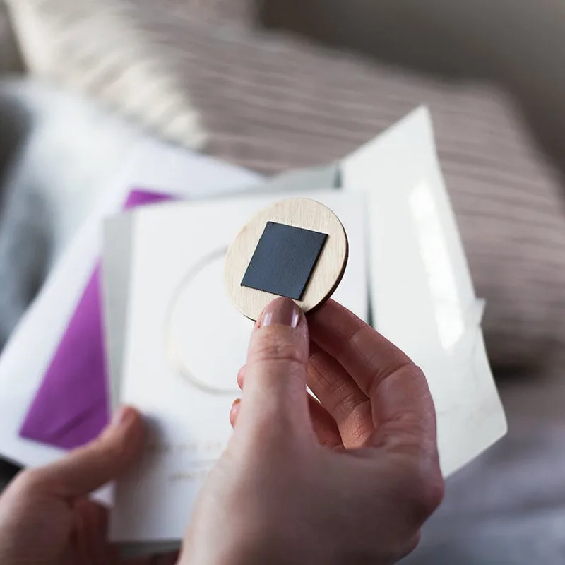 Цветочный деревянный магнит персонализированная свадьба сохранить дату