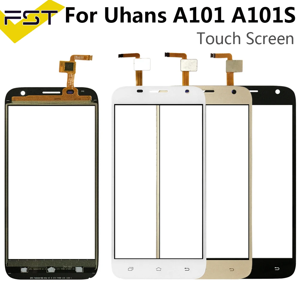 

5.0 '' Touch Screen Digitizer For Uhans A101 A101s Front Glass Lens Mobile Phone Touch Panel Sensor Tools+Tape Touchscreen