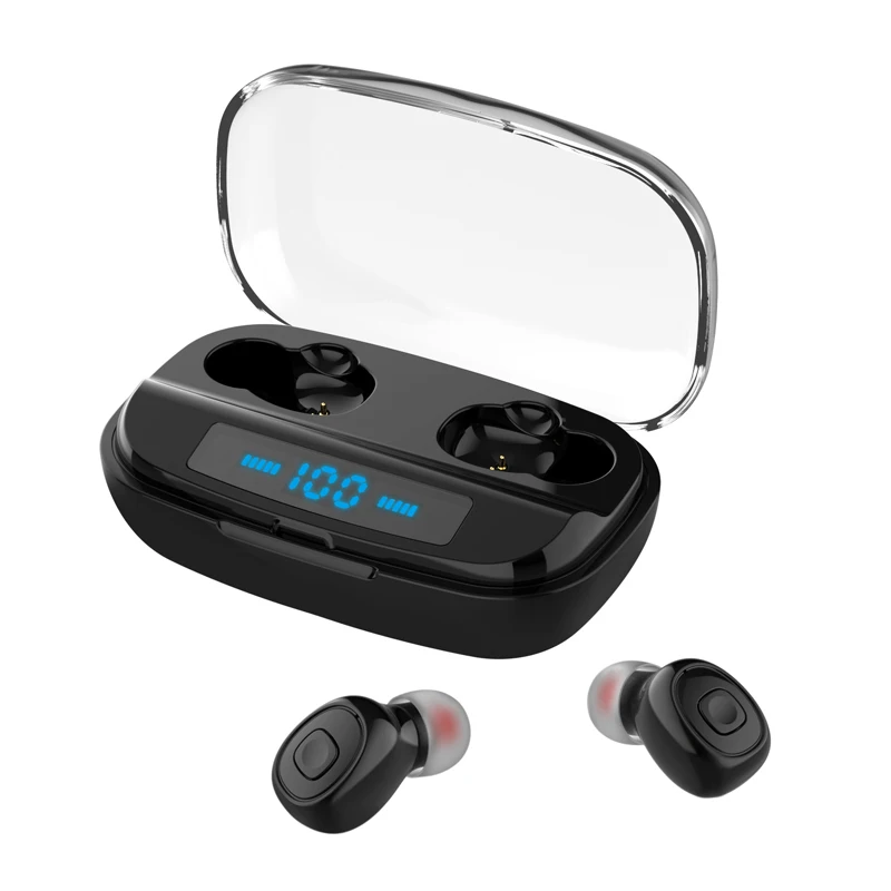 Xi10S-Black Беспроводные наушники TWS Bluetooth 5,0 стерео наушники спортивные наушники гарнитуры с микрофоном - Цвет: Xi10S-Black