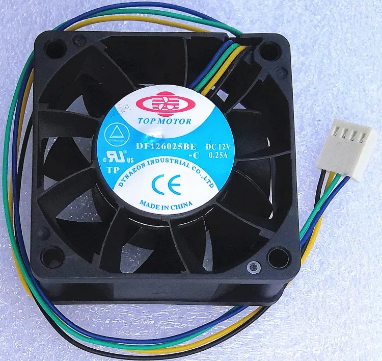 1 шт. Новый DF126025BE DF126025BL DF126025BU DC 12 В для топ двигателя 6 см двойной шариковый