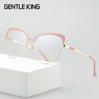 gentle king anti blue light blocking glasses women brand designer vintage cat eye antiblue rays computer eyeglasses men female