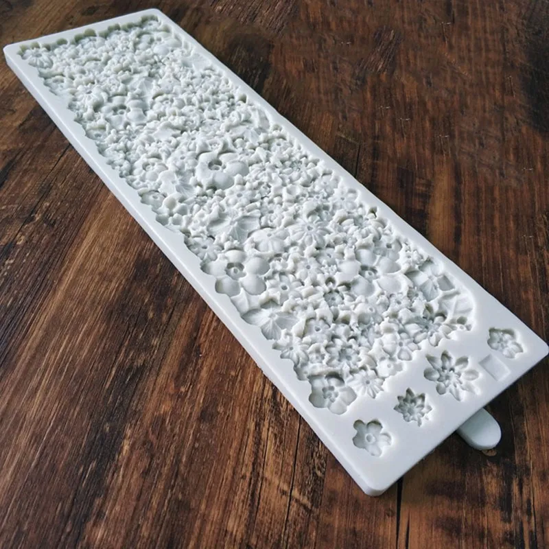 Цветок Большие размеры силиконовая форма DIY fondant(сахарная) торт подходит для мягких конфет, высыхает на воздухе формовочная глина, воск, мылом и смолы