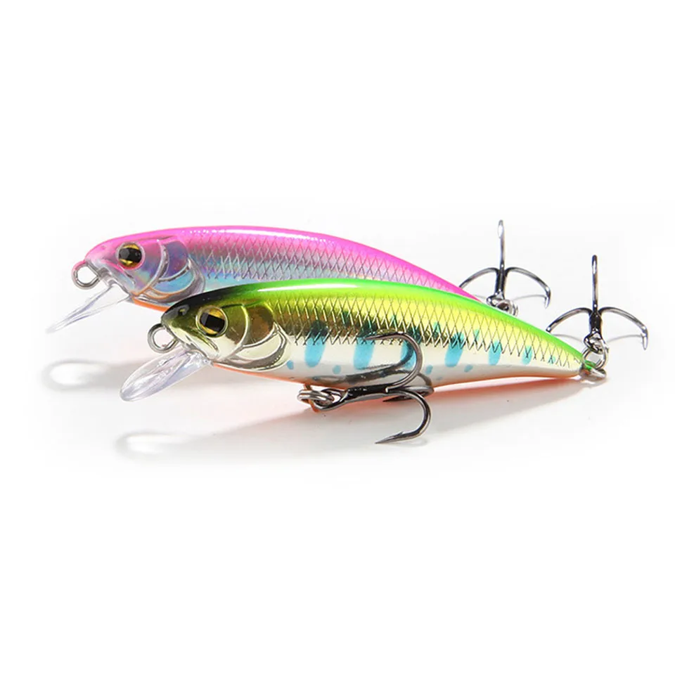 

1PCS 52MM 4.5G Minnow Fishing Lure Sinking 3D Eyes VIB Artificial Hard Bait Pike Sea Boat Fishing Accessories Fishing Tackle