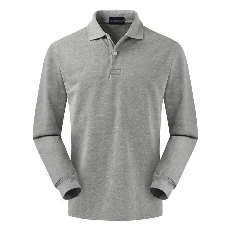 

Men's Polo Shirt 100 % Pure Cotton Polo Shirts Men's Casual Deer Polo Shirts Men's Long-Sleeved High-Volume Polo Men Shirts