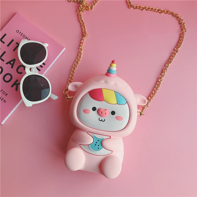 Женские сумки через плечо дизайнерские с мультяшным единорогом женская модная