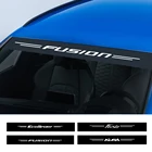 Автомобильные солнцезащитные виниловые наклейки на лобовое стекло для Ford Fiesta Mondeo Fusion Explorer Escape Shelby Ecosport Kuga Mustang аксессуары