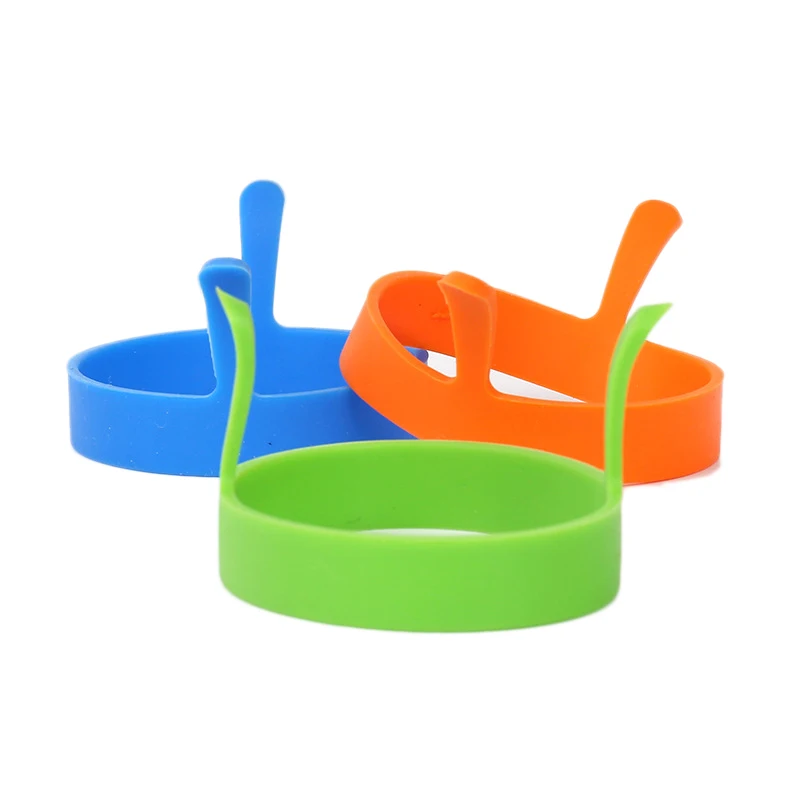 

3 Color Non-stick Frying Mold New 2 Pcs Kitchen Round Silicone Egg Fry Oven Pancake Ring Mold Tool Baking Accessories