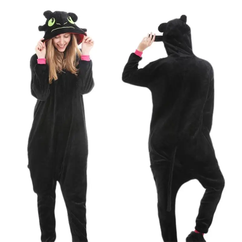 Пижама-Кигуруми для взрослых Как приручить дракона костюм косплея одежда сна