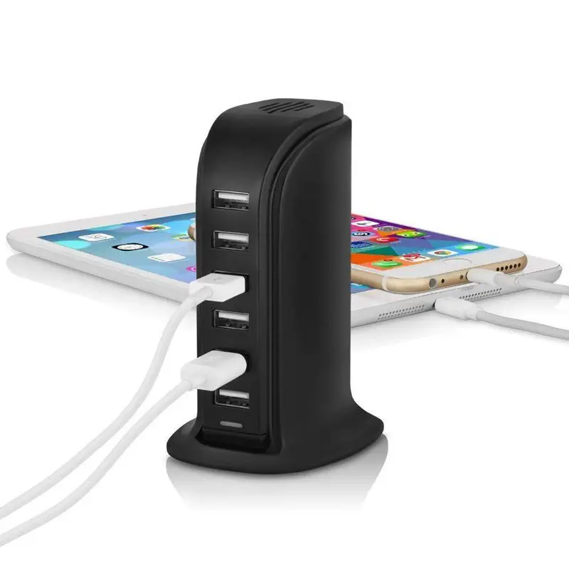 Топ несколько башня USB адаптер питания 6 портов зарядная станция для Apple iPhone X/XS/XR