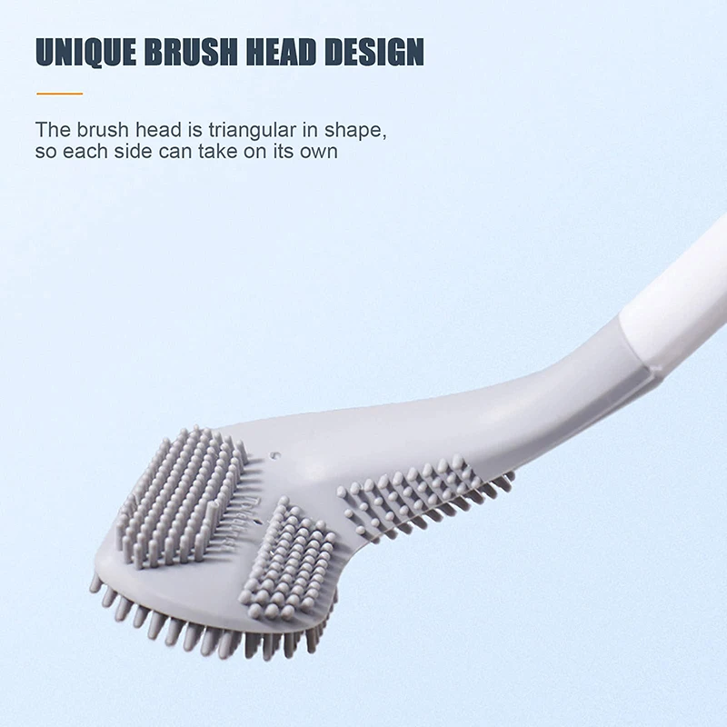Silicone Bristle Golf Toilet Brush for Bathroom Storage and Organization Cleaning Tool WC Accessories | Дом и сад