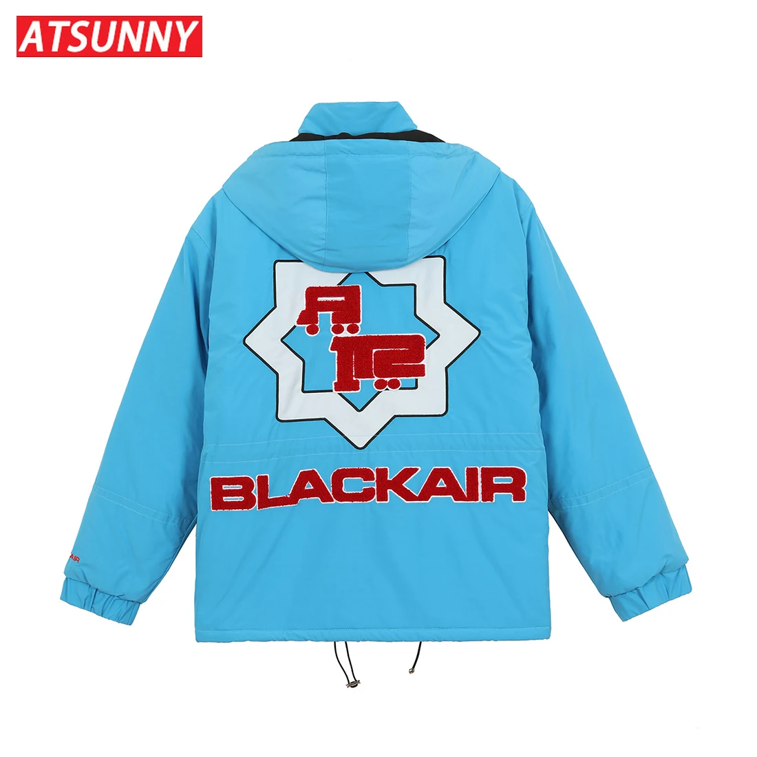 ATSUNNY Fashion Harajuku Parkas Oversize Men Casual Thicken with Cotton Jackt Autumn and Winter Clothes Streetwear Winter Coat