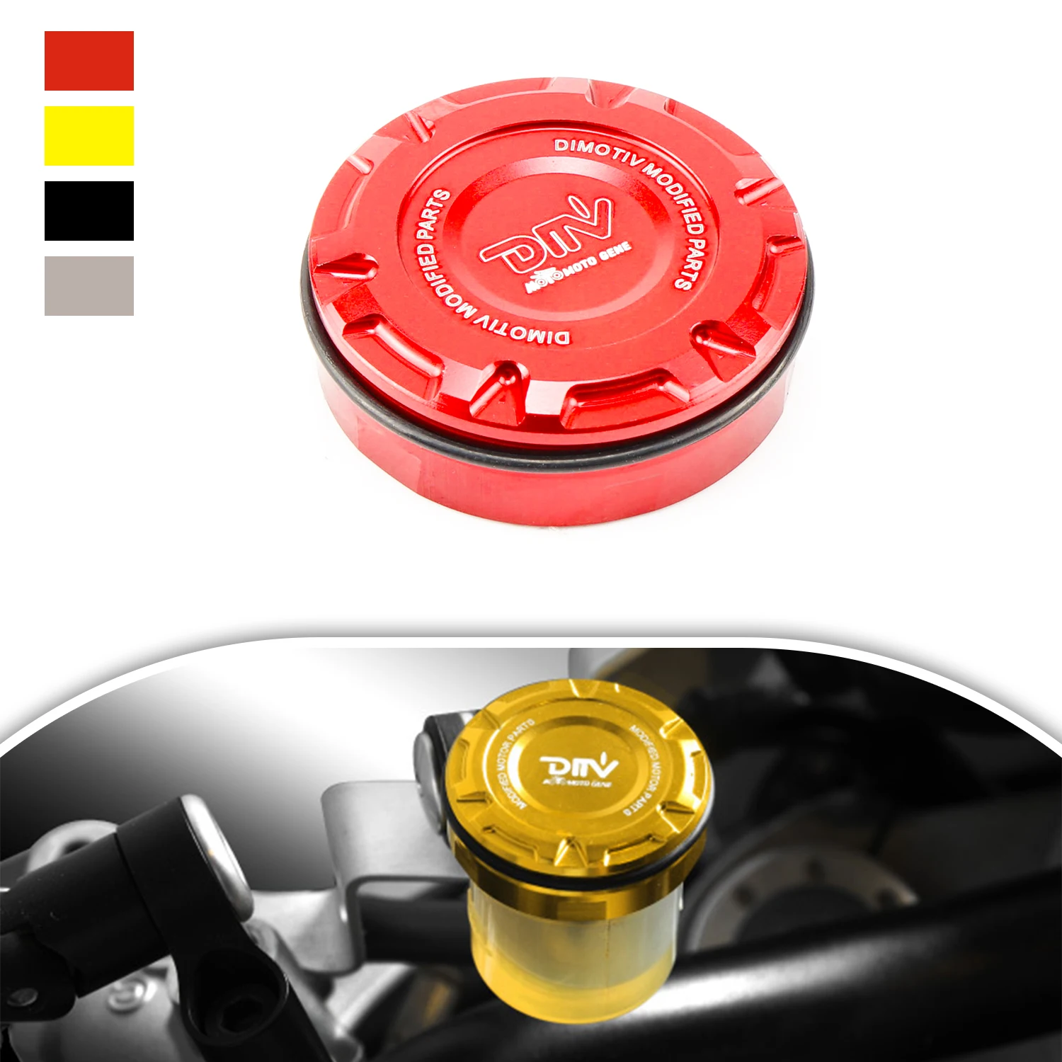 

Motorcycle 32mm Rear Brake Fluid Reservoir Cover for Ducati Monster 696 795 796 797 821 1100EVO 1200 1200S Scrambler 800 1100