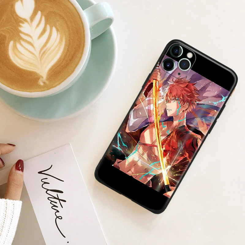 Эстетичный силиконовый чехол для телефона Emiya Shirou с Аниме Манга iPhone Se 6 6s 7 8 Plus X Xr Xs