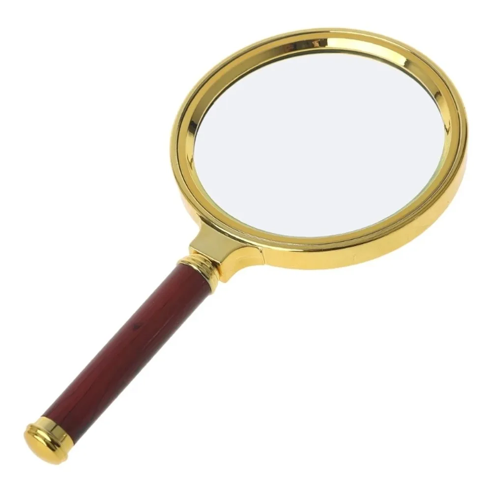 

Magnifying Glass Handheld 10X Magnifying Glass Retro Handle Magnifier Eye Loupe Glass 60mm 70mm 80mm 90mm 100mm