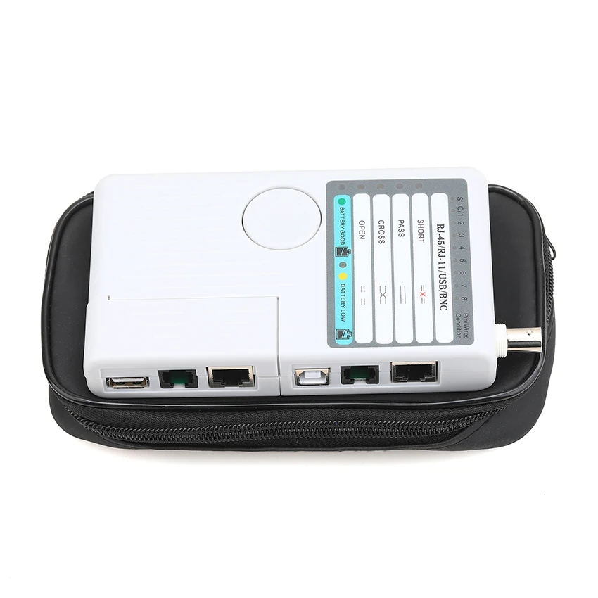 Тестер сетевого кабеля 4 в 1 KELUSHI NF3468 RJ11/ RJ45/ USB/ BNC|rj45 rj11|network rj45rj11 rj45 |